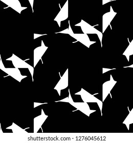 Abstract vector monochrome background. Halftone illustration pattern