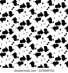 Abstract vector monochrome background. Halftone illustration pattern