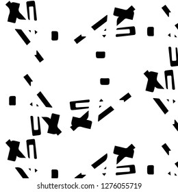 Abstract vector monochrome background. Halftone illustration pattern
