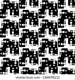 Abstract vector monochrome background. Halftone illustration pattern