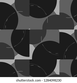 Abstract vector monochrome background. Halftone illustration pattern