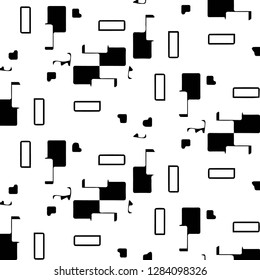 Abstract vector monochrome background. Halftone illustration pattern