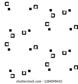Abstract vector monochrome background. Halftone illustration pattern