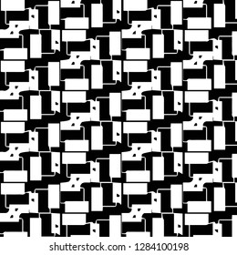 Abstract vector monochrome background. Halftone illustration pattern