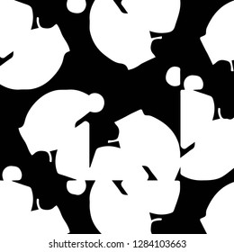 Abstract vector monochrome background. Halftone illustration pattern