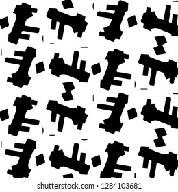Abstract vector monochrome background. Halftone illustration pattern