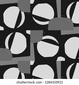 Abstract vector monochrome background. Halftone illustration pattern