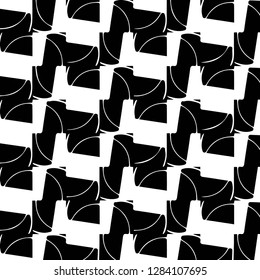 Abstract vector monochrome background. Halftone illustration pattern