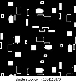 Abstract vector monochrome background. Halftone illustration pattern