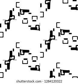 Abstract vector monochrome background. Halftone illustration pattern