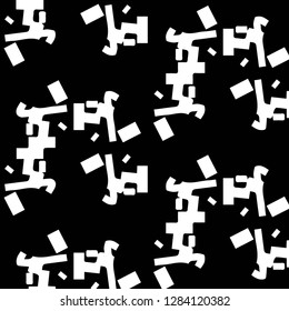 Abstract vector monochrome background. Halftone illustration pattern