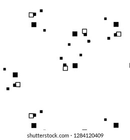 Abstract vector monochrome background. Halftone illustration pattern