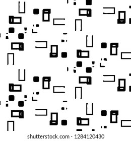 Abstract vector monochrome background. Halftone illustration pattern