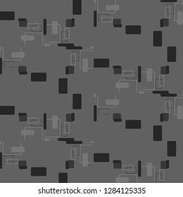 Abstract vector monochrome background. Halftone illustration pattern