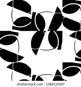 Abstract vector monochrome background. Halftone illustration pattern