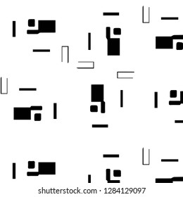 Abstract vector monochrome background. Halftone illustration pattern