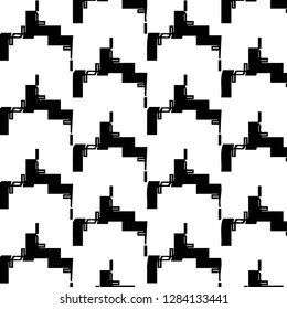 Abstract vector monochrome background. Halftone illustration pattern