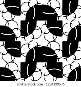 Abstract vector monochrome background. Halftone illustration pattern
