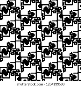 Abstract vector monochrome background. Halftone illustration pattern