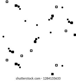 Abstract vector monochrome background. Halftone illustration pattern