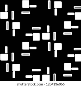 Abstract vector monochrome background. Halftone illustration pattern