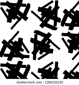 Abstract vector monochrome background. Halftone illustration pattern