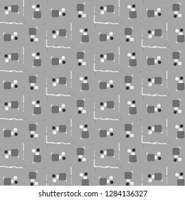 Abstract vector monochrome background. Halftone illustration pattern