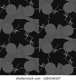 Abstract vector monochrome background. Halftone illustration pattern