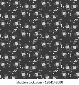 Abstract vector monochrome background. Halftone illustration pattern