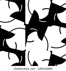 Abstract vector monochrome background. Halftone illustration pattern