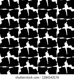 Abstract vector monochrome background. Halftone illustration pattern