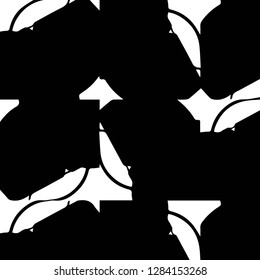 Abstract vector monochrome background. Halftone illustration pattern