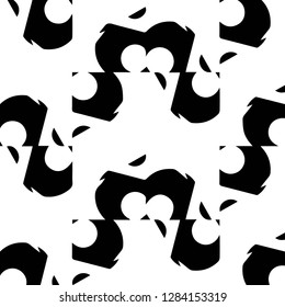 Abstract vector monochrome background. Halftone illustration pattern