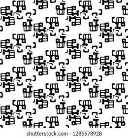 Abstract vector monochrome background. Halftone illustration pattern
