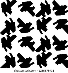 Abstract vector monochrome background. Halftone illustration pattern