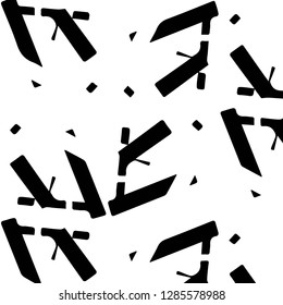 Abstract vector monochrome background. Halftone illustration pattern