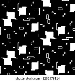 Abstract vector monochrome background. Halftone illustration pattern
