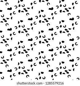Abstract vector monochrome background. Halftone illustration pattern