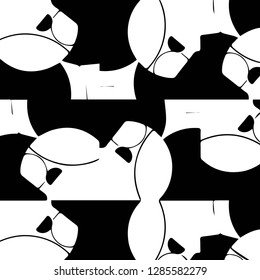 Abstract vector monochrome background. Halftone illustration pattern