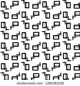 Abstract vector monochrome background. Halftone illustration pattern