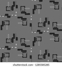 Abstract vector monochrome background. Halftone illustration pattern