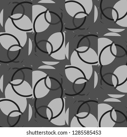 Abstract vector monochrome background. Halftone illustration pattern