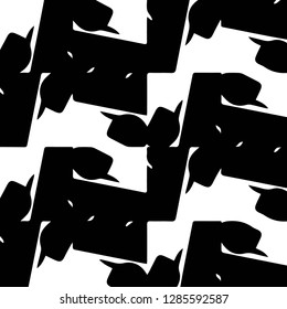 Abstract vector monochrome background. Halftone illustration pattern