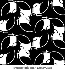 Abstract vector monochrome background. Halftone illustration pattern
