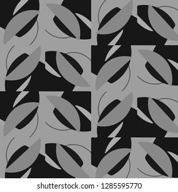 Abstract vector monochrome background. Halftone illustration pattern