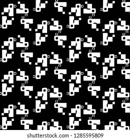 Abstract vector monochrome background. Halftone illustration pattern