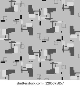 Abstract vector monochrome background. Halftone illustration pattern