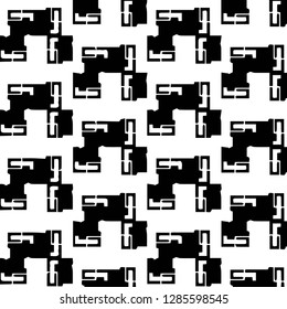 Abstract vector monochrome background. Halftone illustration pattern