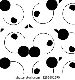 Abstract vector monochrome background. Halftone illustration pattern