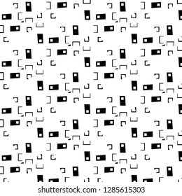 Abstract vector monochrome background. Halftone illustration pattern